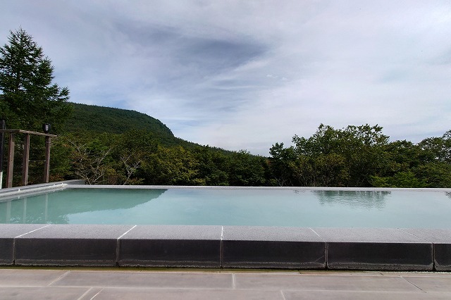 奥岳の湯の露天風呂からの眺め
