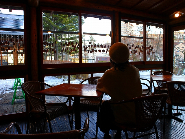 草津ホテルのカフェ