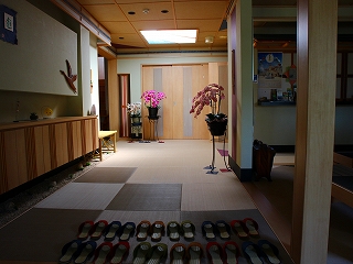 箱根温泉　山越旅館の玄関