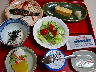 湯田中温泉翠泉荘の朝食