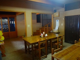 妙見温泉田島本館の囲炉裏食堂