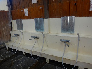 テイエム温泉牧場の洗い場