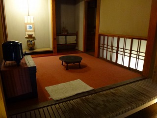 塩原温泉 旅館 上会津屋の寂の湯露天風呂の茶室