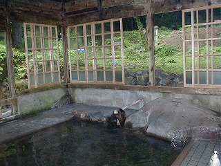 青荷温泉の混浴湯小屋 龍神の湯