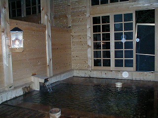 青荷温泉の健六の湯の浴室