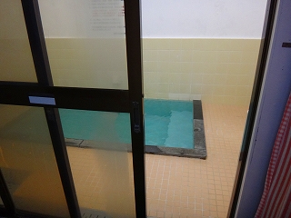 湯田川温泉 田の湯の浴室入口